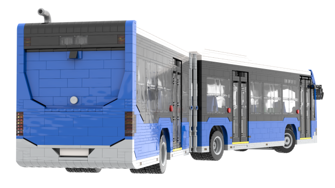 MOC Mercedes Benz Citaro G NGT C2 Lego trasera