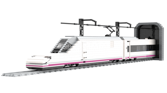 MOC Talgo S102 Renfe Lego frontal