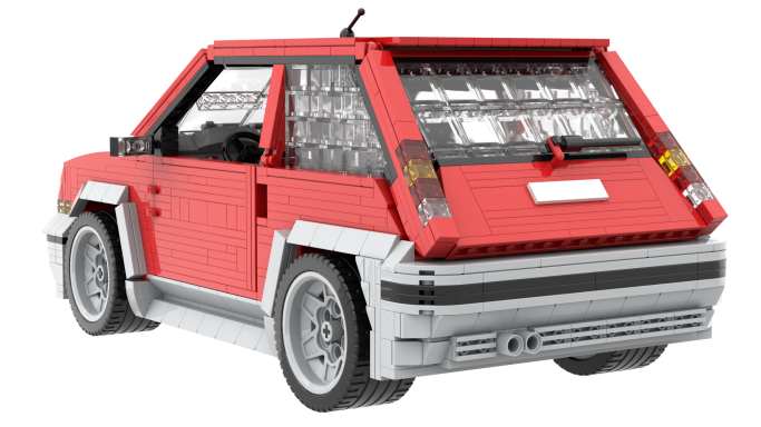 MOC Renault 5 GT Turbo Lego trasera