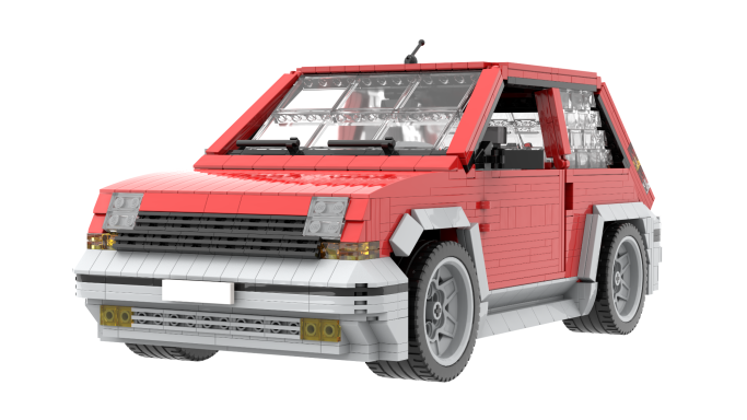 MOC Renault 5 GT Turbo Lego frontal