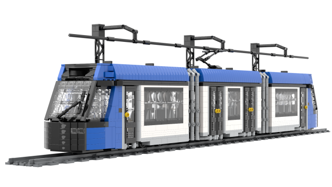 MOC Alstom Citadis Compact Lego frontal