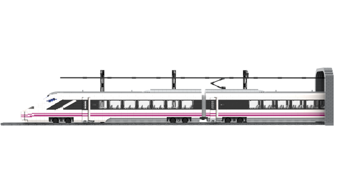 MOC CAF OARIS Renfe Lego lateral