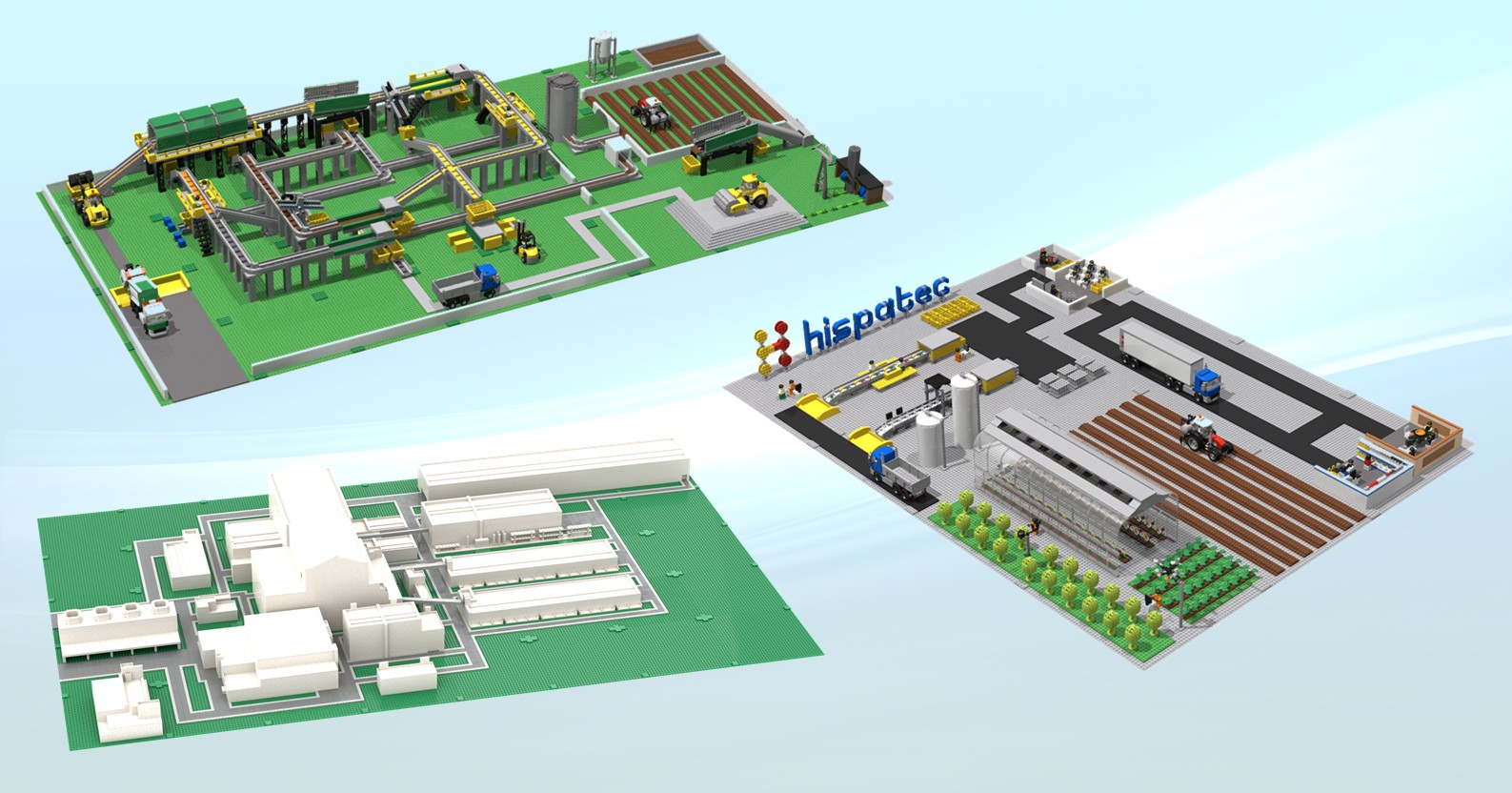 Realizamos Construcciones Modulares MOC Modelos de edificios y paisajes construidos con bloques de LEGO en varias configuraciones.