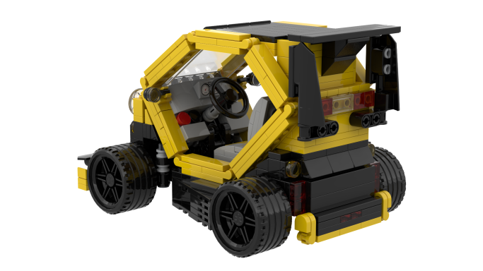 MOC Renault Twizy Sport F1 Lego detalle del interior