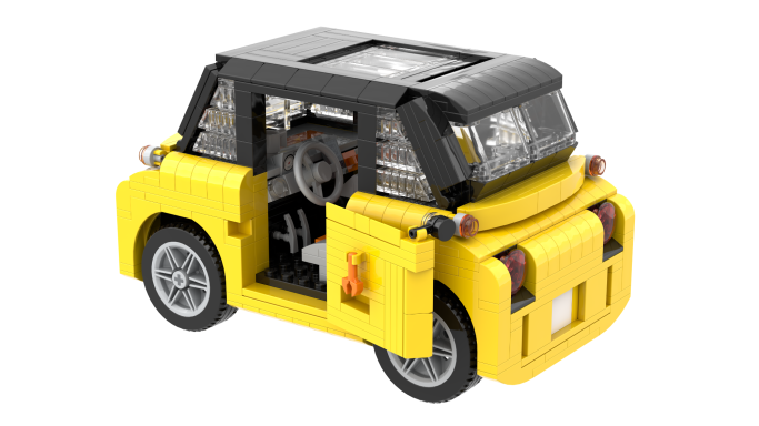 MOC Citroën AMI Lego apertura de puertas