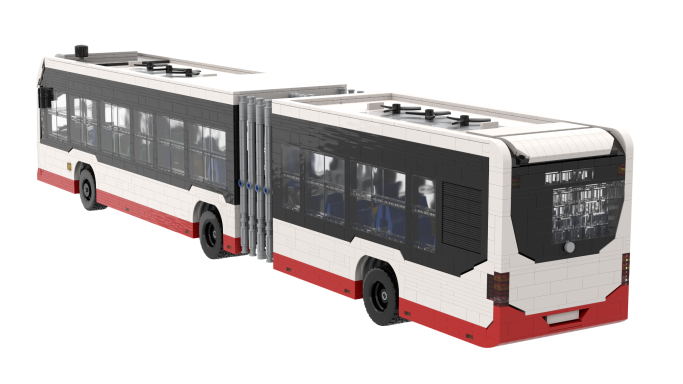 MOC Mercedes Benz eCitaro G Lego exterior