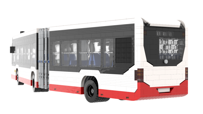 MOC Mercedes Benz eCitaro G Lego trasera