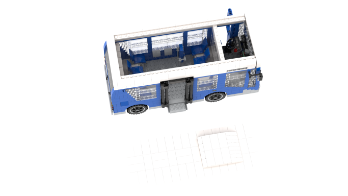 MOC minibus Tecnobús Gulliver U520 DIMALE Lego