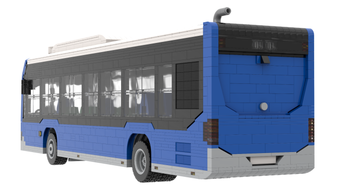 MOC Mercedes Benz Citaro NGT C2 Lego trasera