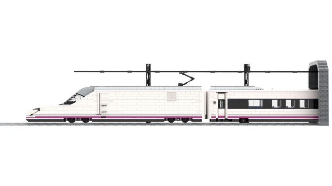 MOC Talgo S102 Renfe Lego lateral