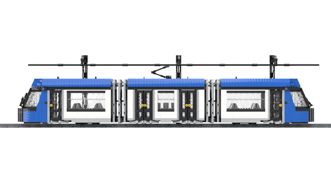 MOC Alstom Citadis Compact Lego lateral