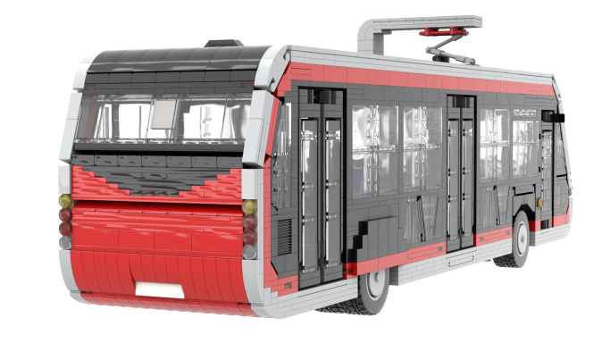 MOC Irizar ie tram Lego trasera