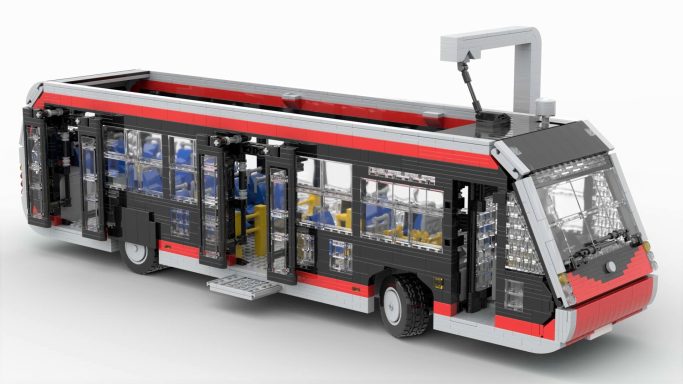 MOC Irizar ie tram Lego exterior