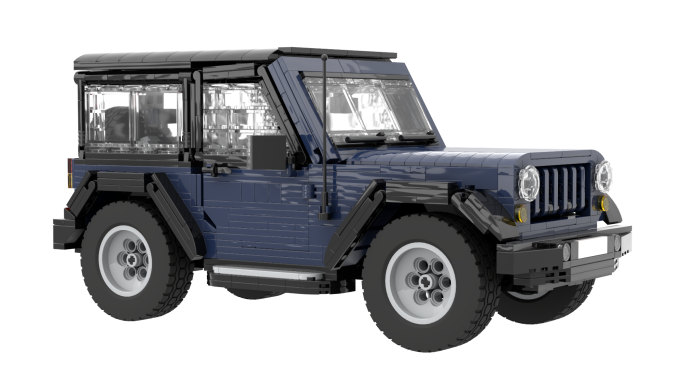 MOC Jeep Wrangler Lego lateral